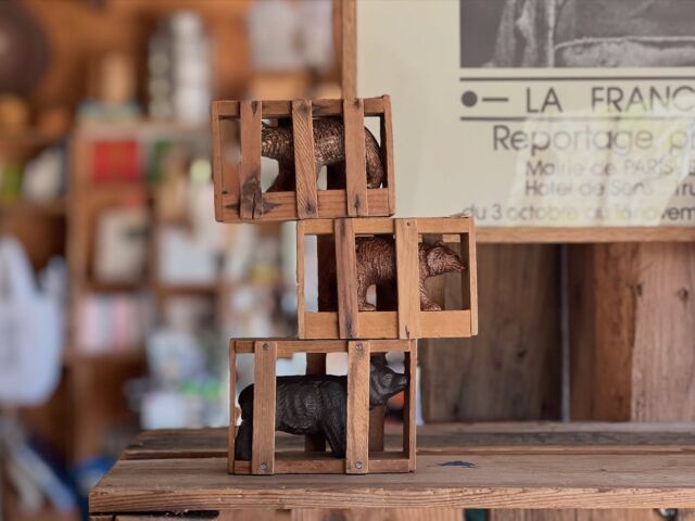 ナイスなアメリカ国立公園お土産もの。40'sだそう。木箱に味が出ていてとても良い。熊は樹脂製やね。切手を貼って現地から送ったりもあったはず。素敵な企画品。
熊も80年後三田に来ると思っていなかったやろうねぇ。まだまだ皆んなを幸せにするんだ。

・USA 40's VINTAGE 
" GOOD LUCK BEAR "
price ¥6820→sold